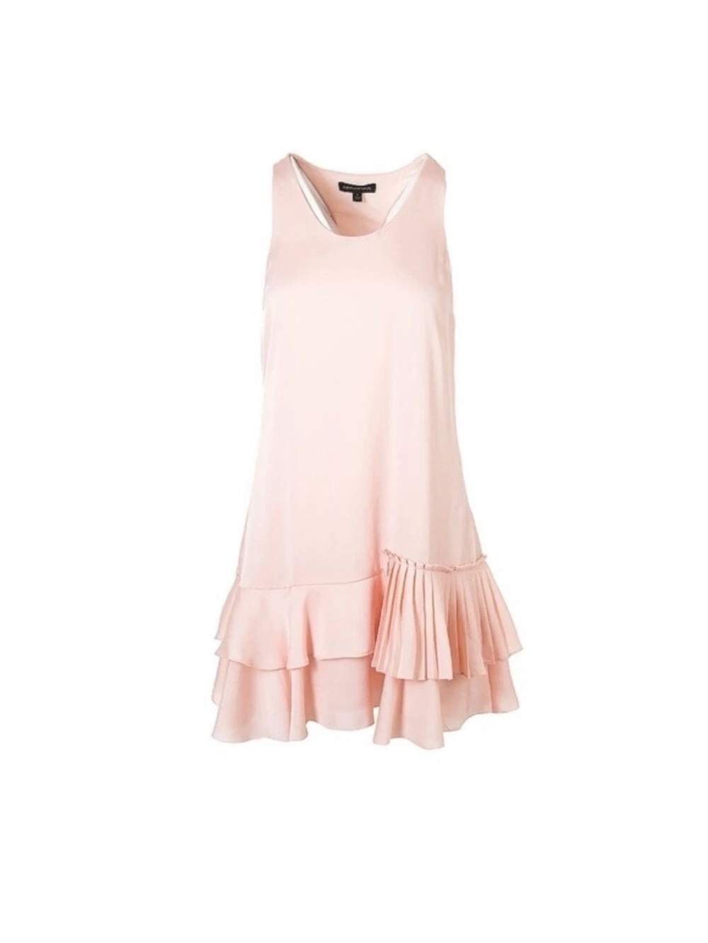 NWT Banana Republic Sleeveless Ruffle Hem Pink Shift Dress (Size 6)